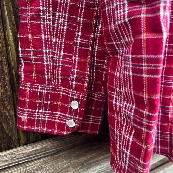 NWOT - Dickies Flannel Western Cowboy Long Sleeve Button Down Shirt - Picture 9 of 9